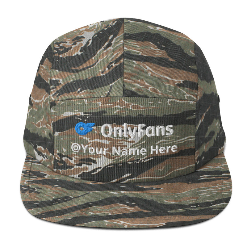 Onlyfans Custom Personalized Five Panel Cap 100% Cotton Hat | Stylish hat | Content Creator | Custom Gifts