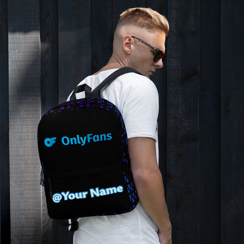 Onlyfans Personalized Custom Name Unisex Backpack | Genderless Gifts | Custom Bag | Custom Carryon | Personalized Adult Bag | Custom Unisex Bag | Men Women Bag