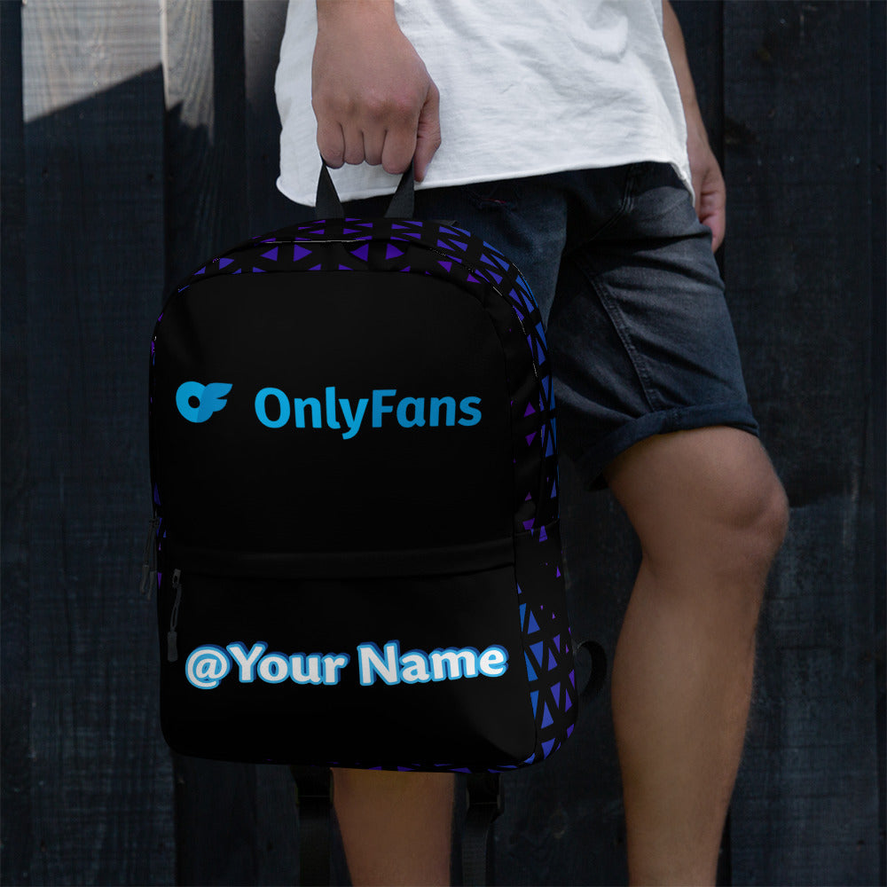 Onlyfans Personalized Custom Name Unisex Backpack | Genderless Gifts | Custom Bag | Custom Carryon | Personalized Adult Bag | Custom Unisex Bag | Men Women Bag