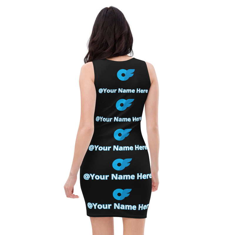 Peek-a-Boo Perfection Custom OnlyFans BodyCon Dress Personalized