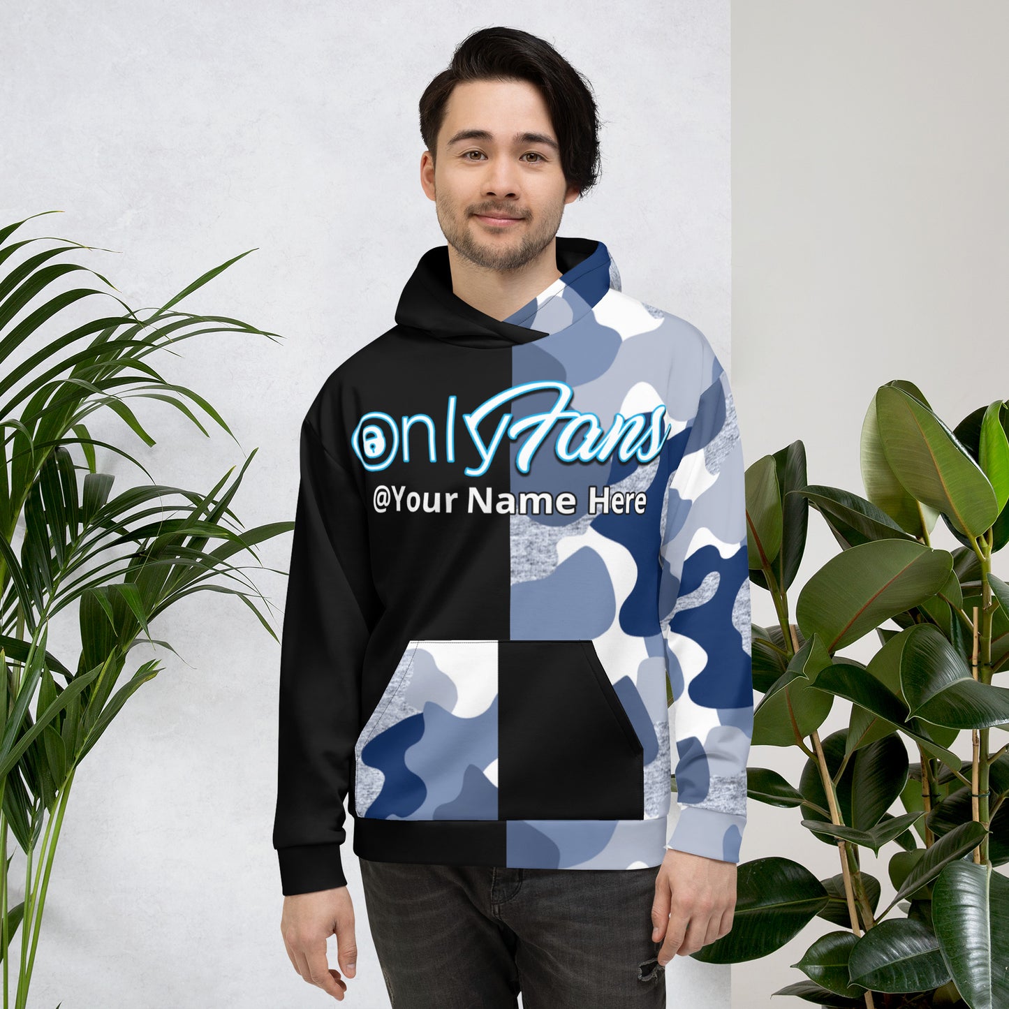 Onlyfans Camo Personalized Custom Gender- Neutral Unisex Hoodie