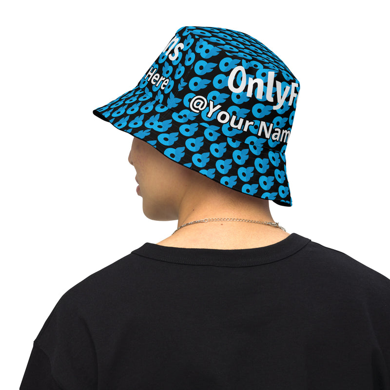 Onlyfans Personalized Custom Reversible bucket hat | Sun Hat | Unisex Hat | Content Creator |