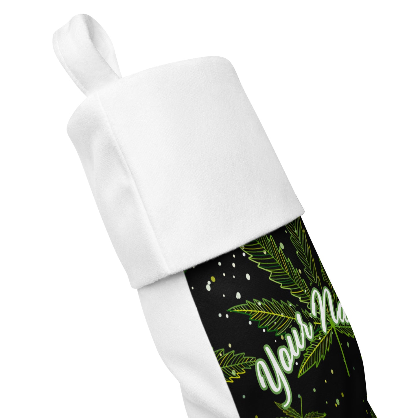 Blaze in Style: Personalized Custom Name Weed 420 Ganja Stoner Gifts Christmas Stocking!
