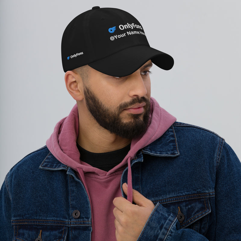 Onlyfans Custom Personalized Dad curved visor hat | Low Profile Hat | Content Creator | Adjustable Strap | Cotton Hat