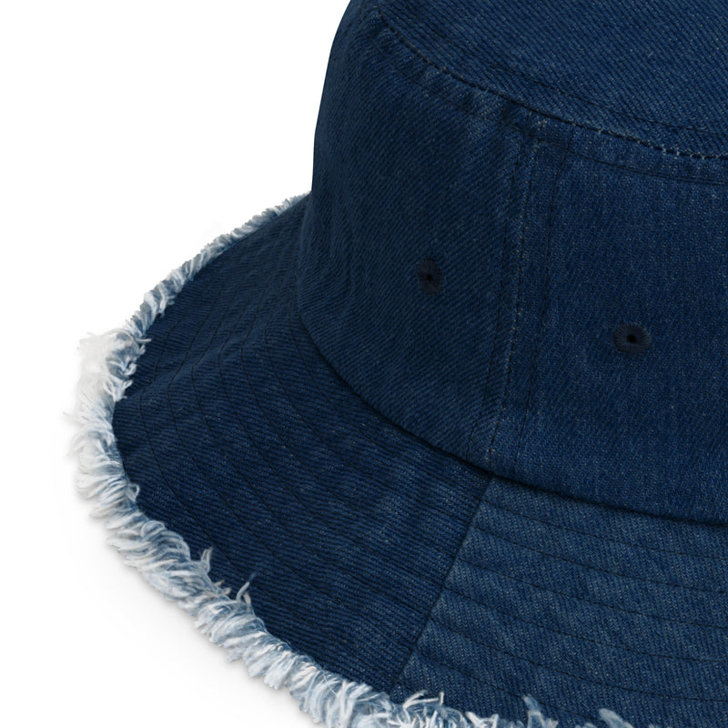 Onlyfans Personalized Custom Name Unisex Distressed denim bucket hat
