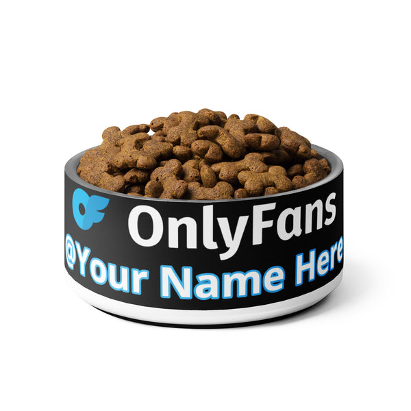 Onlyfans Personalized Custom Stainless Steel Pamper Your Pet's Palate with Pleasure: Onlyfans Exclusive Custom Pet Bowl | Dog | Cat | Bird | Animal