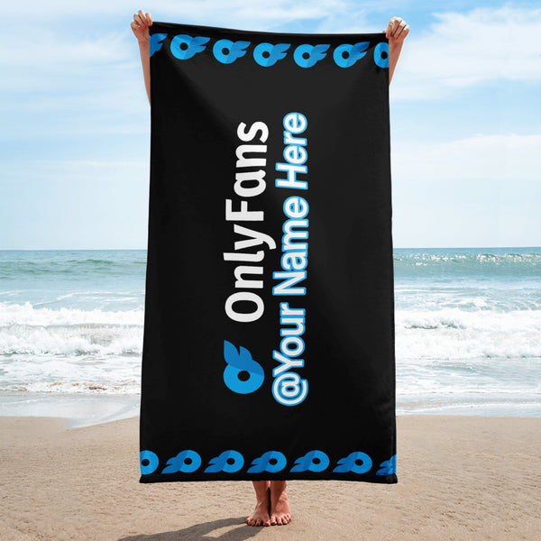 Onlyfans Custom Dive into Personalized Pleasure: Your Name, Your Game Towel | Pool Towel | Logo towel | Beach Towel | Luxury Towel