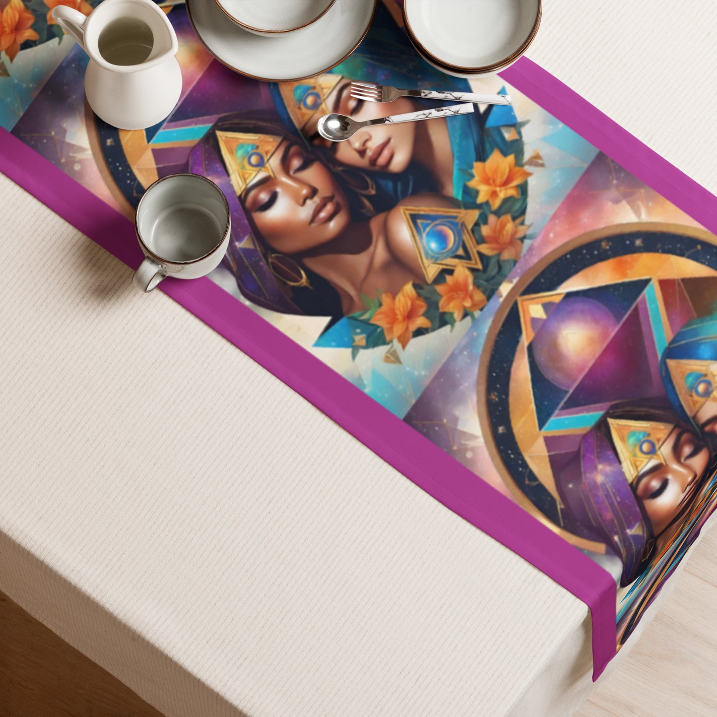 Starry Affection: Queens of the Lesbian Lunar Realm Table runner