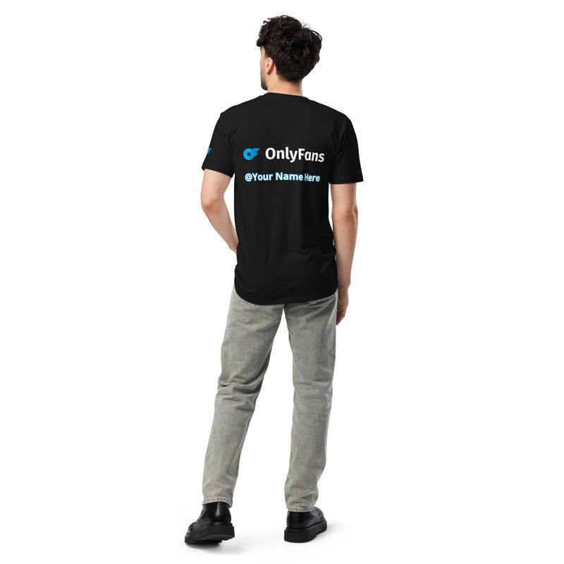 Onlyfans Custom Personalized Name Logo Unisex premium t-shirt | Adult Content Creator Shirt | Men Women