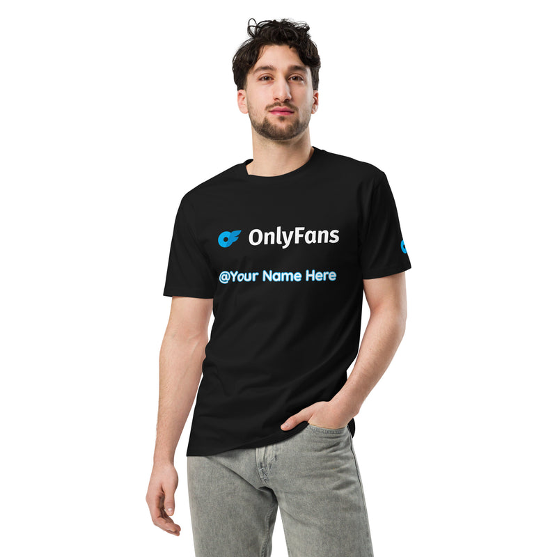 Onlyfans Custom Personalized Name Logo Unisex premium t-shirt | Adult Content Creator Shirt | Men Women