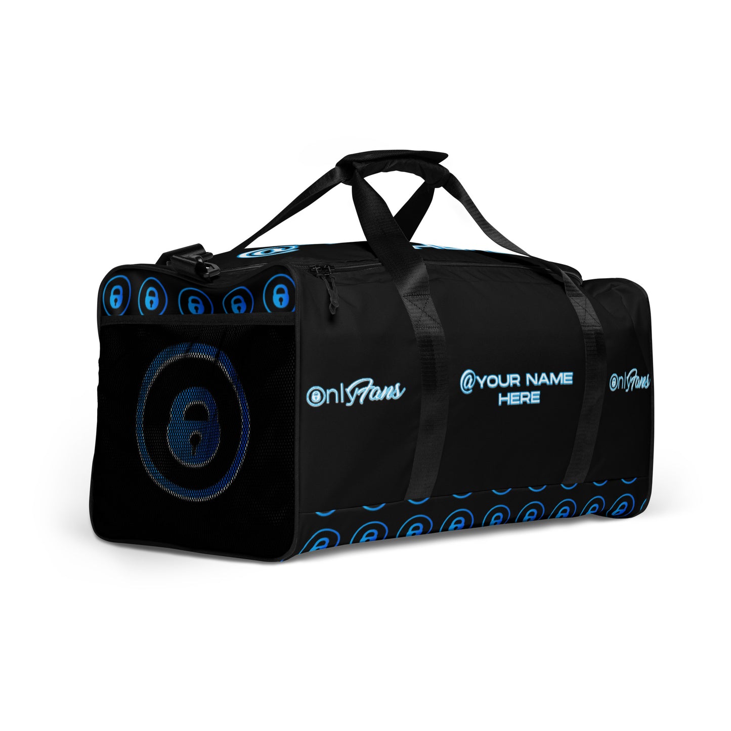 Personalized Custom OnlyFans Duffle bag ( UNISEX ) (Black) - Attire T LLC
