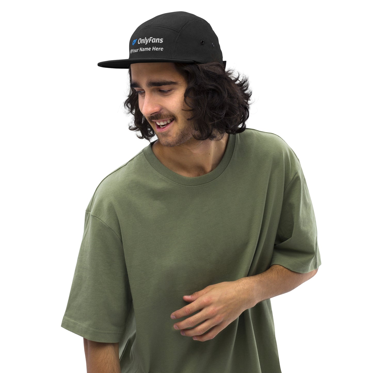 Onlyfans Custom Personalized Five Panel Cap 100% Cotton Hat | Stylish hat | Content Creator | Custom Gifts