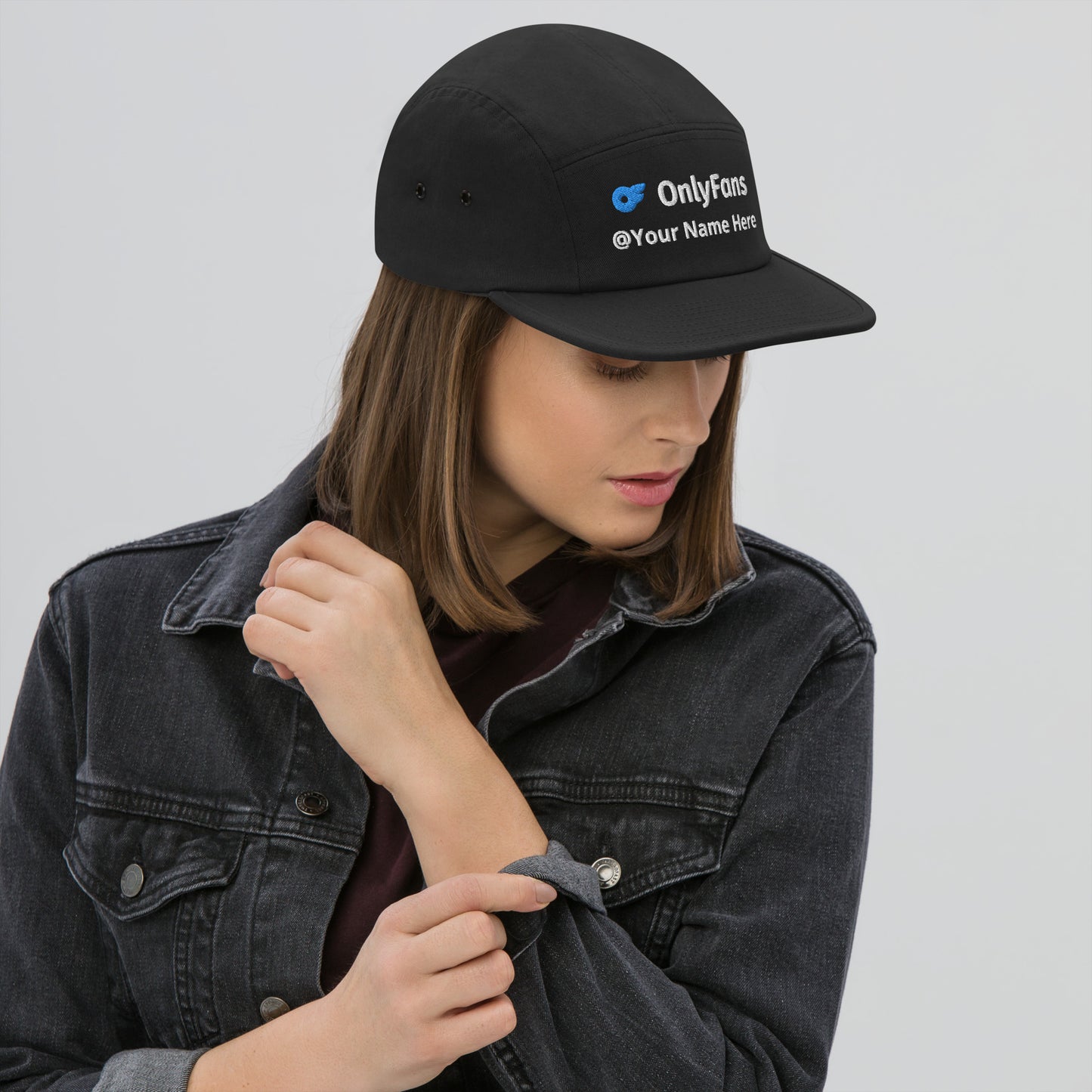 Onlyfans Custom Personalized Five Panel Cap 100% Cotton Hat | Stylish hat | Content Creator | Custom Gifts