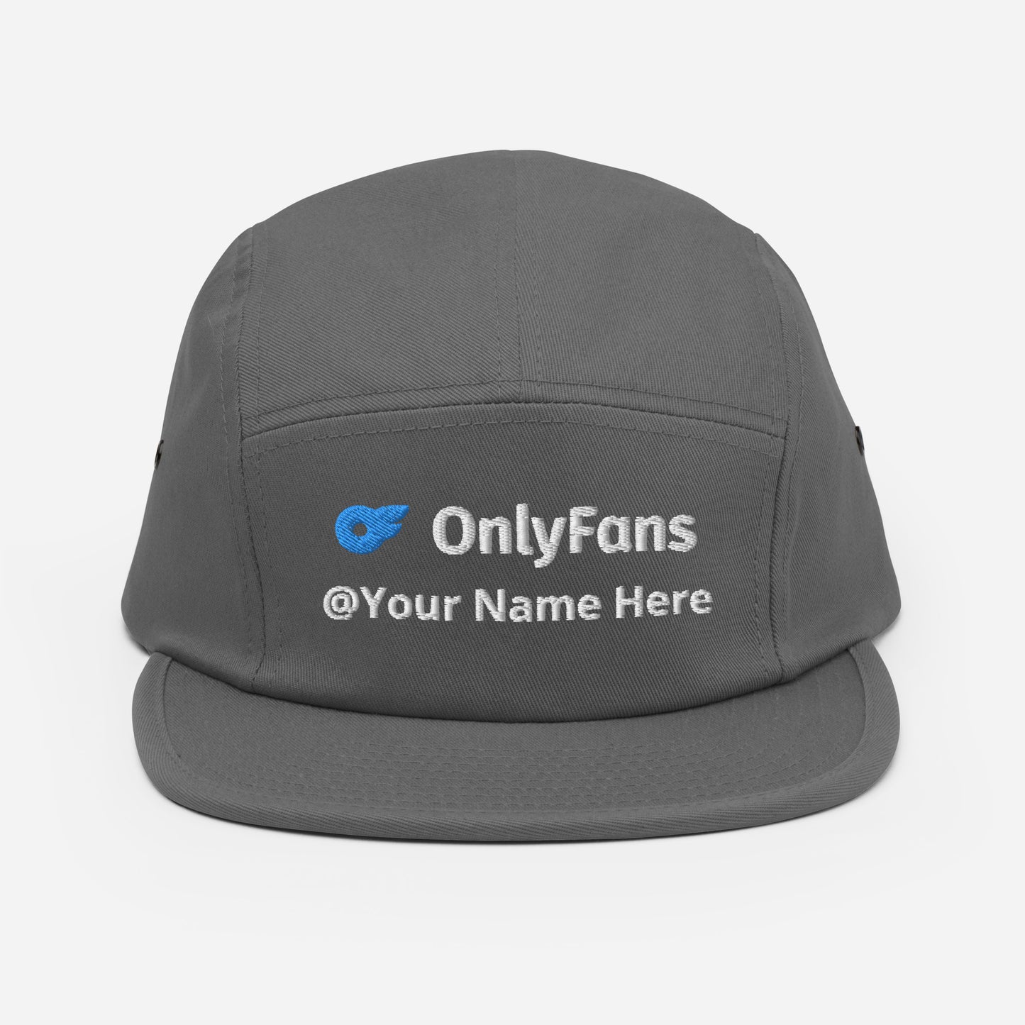 Onlyfans Custom Personalized Five Panel Cap 100% Cotton Hat | Stylish hat | Content Creator | Custom Gifts