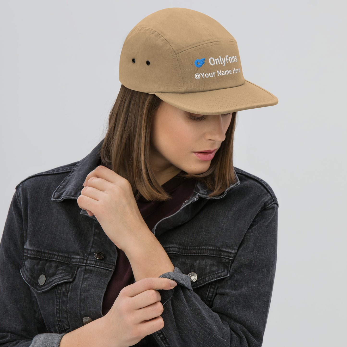 Onlyfans Custom Personalized Five Panel Cap 100% Cotton Hat | Stylish hat | Content Creator | Custom Gifts