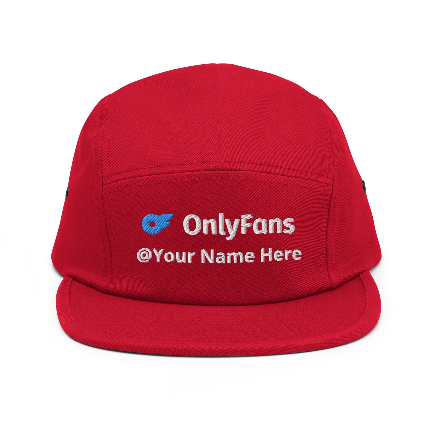 Onlyfans Custom Personalized Five Panel Cap 100% Cotton Hat | Stylish hat | Content Creator | Custom Gifts