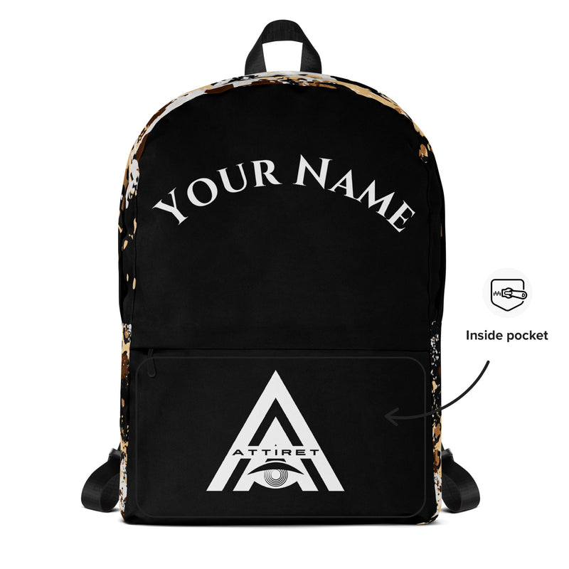 Unleash Your Inner Beast: Personalized Custom Roman Numeral Animal Print Backpack