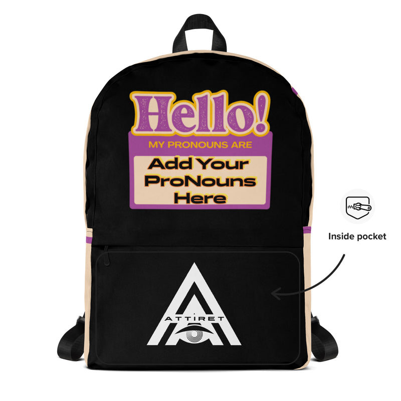 The Ultimate Custom Personalized Pronoun Powerhouse Backpack