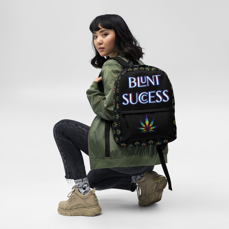 Blunt Success Custom Backpack | Weed 420 humor | Adult Smokers Humor | Bud | Cannabis | Marijuana Bag | Pot Lover