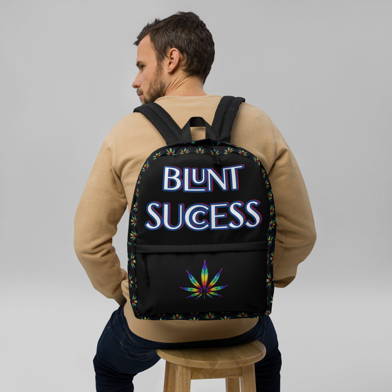 Blunt Success Custom Backpack | Weed 420 humor | Adult Smokers Humor | Bud | Cannabis | Marijuana Bag | Pot Lover