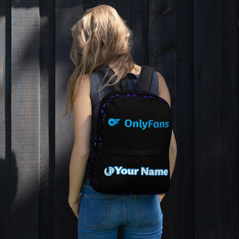Onlyfans Personalized Custom Name Unisex Backpack | Genderless Gifts | Custom Bag | Custom Carryon |  Personalized Adult Bag | Custom Unisex Bag | Men Women Bag