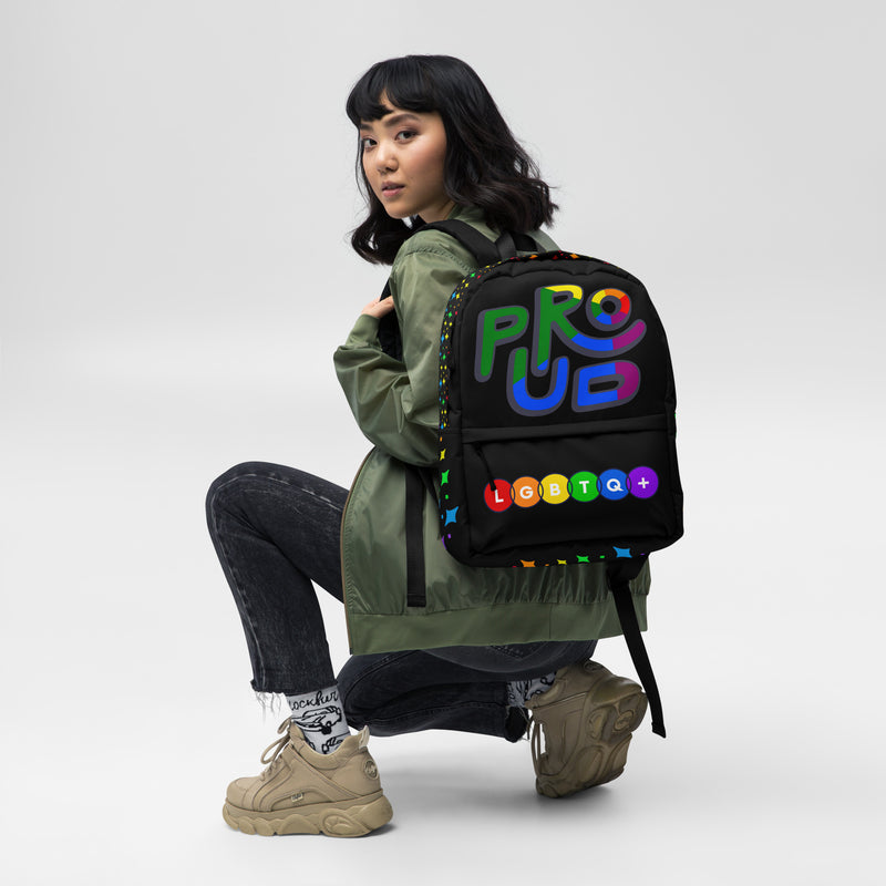 LGBTQ+ PROUD PRIDE Custom Unisex Backpack Luxury Bag