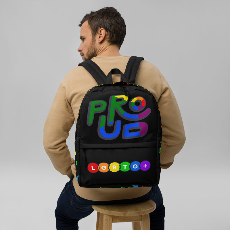 LGBTQ+ PROUD PRIDE Custom Unisex Backpack Luxury Bag