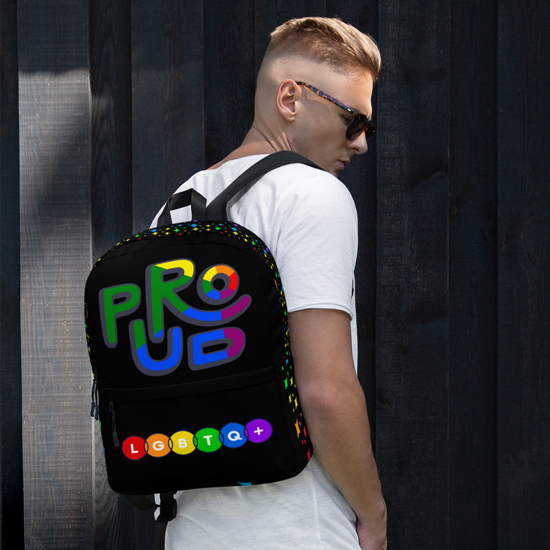 LGBTQ+ PROUD PRIDE Custom Unisex Backpack Luxury Bag