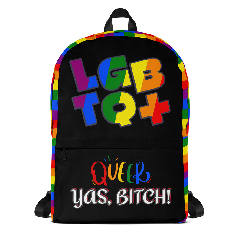 LGBT+ Queer, Yas Bitch Custom Luxury Backpack