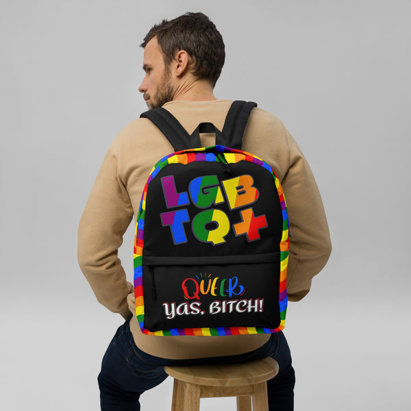 LGBT+ Queer, Yas Bitch Custom Luxury Backpack