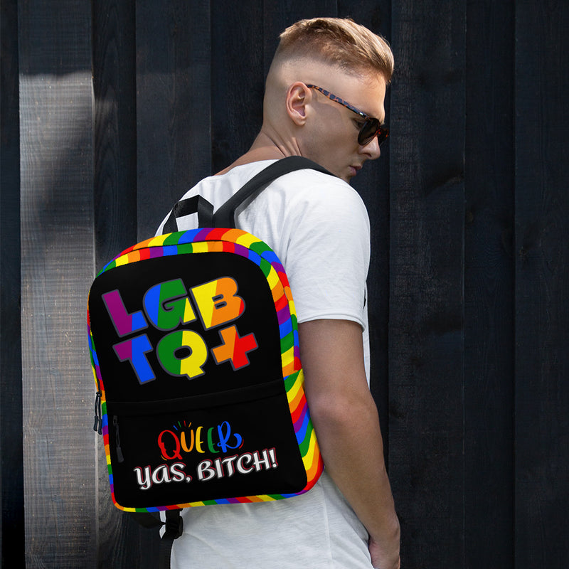 LGBT+ Queer, Yas Bitch Custom Luxury Backpack