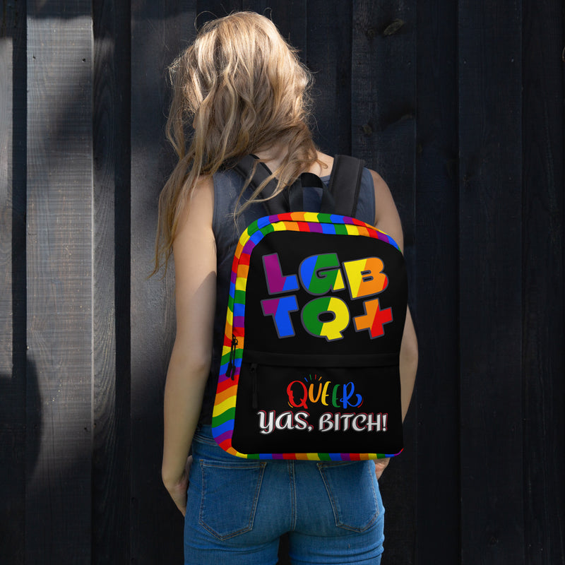 LGBT+ Queer, Yas Bitch Custom Luxury Backpack