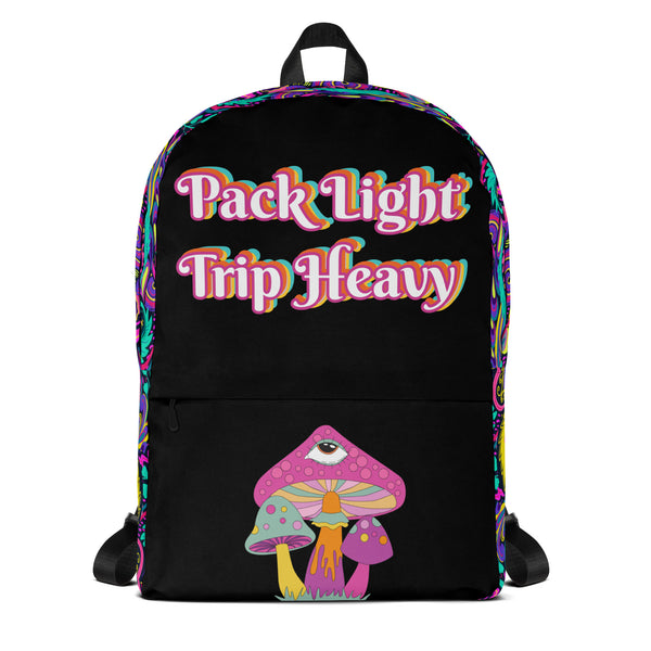Pack Light Trip Heavy Custom Shroom Luxury Backpack | Bohemian Style | Psychedelic Style