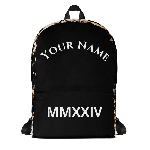 Unleash Your Inner Beast: Personalized Custom Roman Numeral Animal Print Backpack