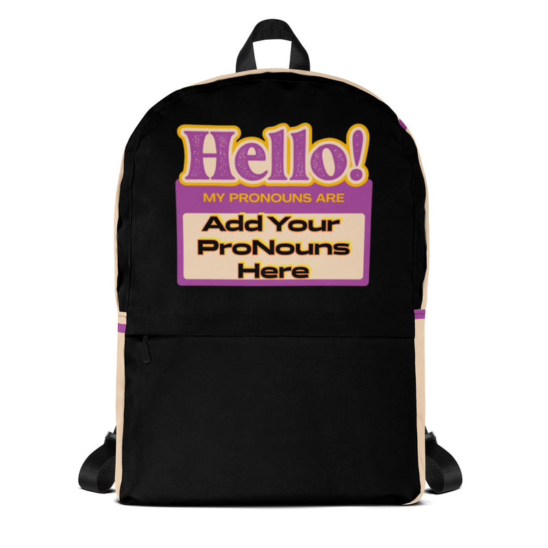 The Ultimate Custom Personalized Pronoun Powerhouse Backpack