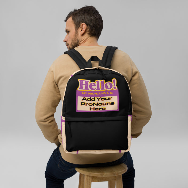 The Ultimate Custom Personalized Pronoun Powerhouse Backpack