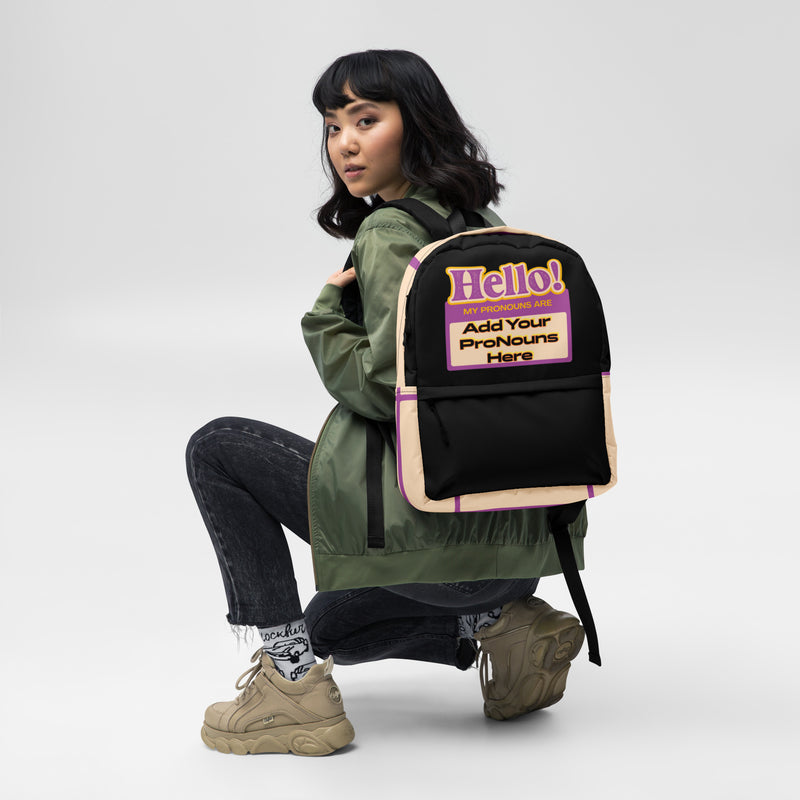 The Ultimate Custom Personalized Pronoun Powerhouse Backpack