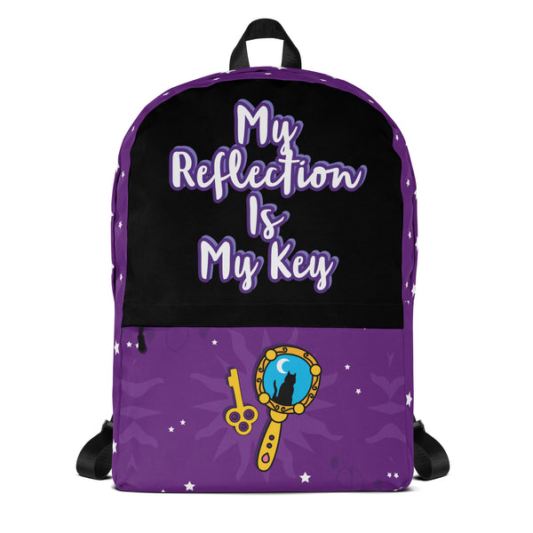 My Reflection is Key Luxury Custom Backpack