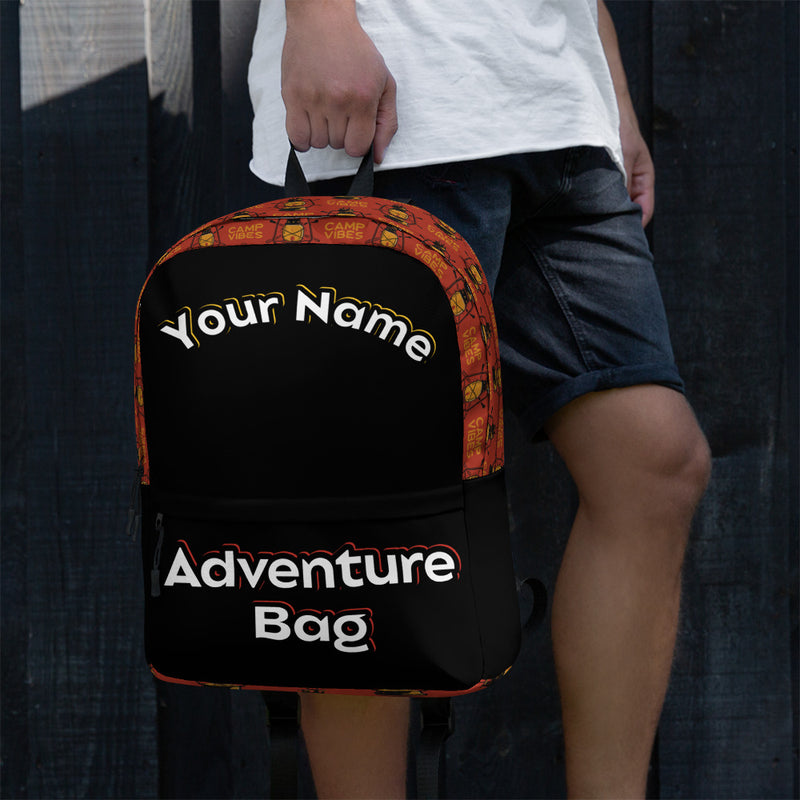 Personalized Custom Name Unisex Camping Traveling Outdoor Overnight Trip Adventure Bag Backpack
