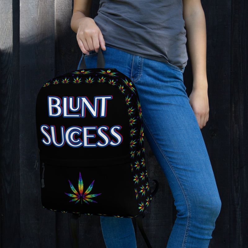Blunt Success Custom Backpack | Weed 420 humor | Adult Smokers Humor | Bud | Cannabis | Marijuana Bag | Pot Lover