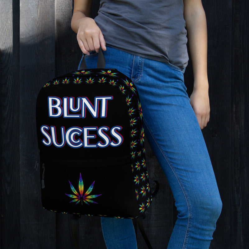 Blunt Success Custom Backpack | Weed 420 humor | Adult Smokers Humor | Bud | Cannabis | Marijuana Bag | Pot Lover