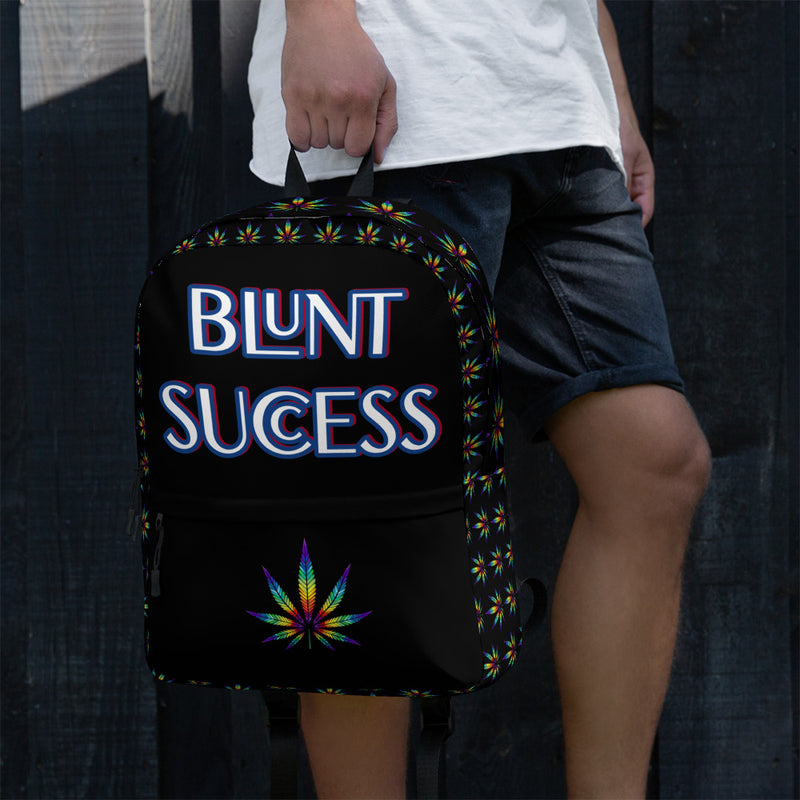 Blunt Success Custom Backpack | Weed 420 humor | Adult Smokers Humor | Bud | Cannabis | Marijuana Bag | Pot Lover