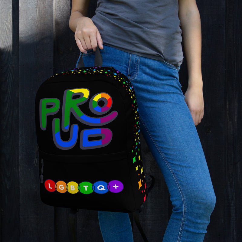 LGBTQ+ PROUD PRIDE Custom Unisex Backpack Luxury Bag