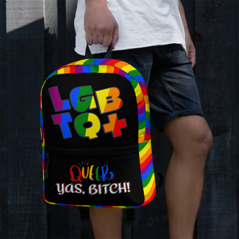 LGBT+ Queer, Yas Bitch Custom Luxury Backpack