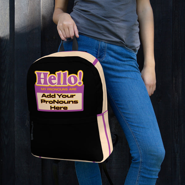 The Ultimate Custom Personalized Pronoun Powerhouse Backpack