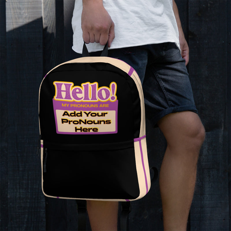 The Ultimate Custom Personalized Pronoun Powerhouse Backpack