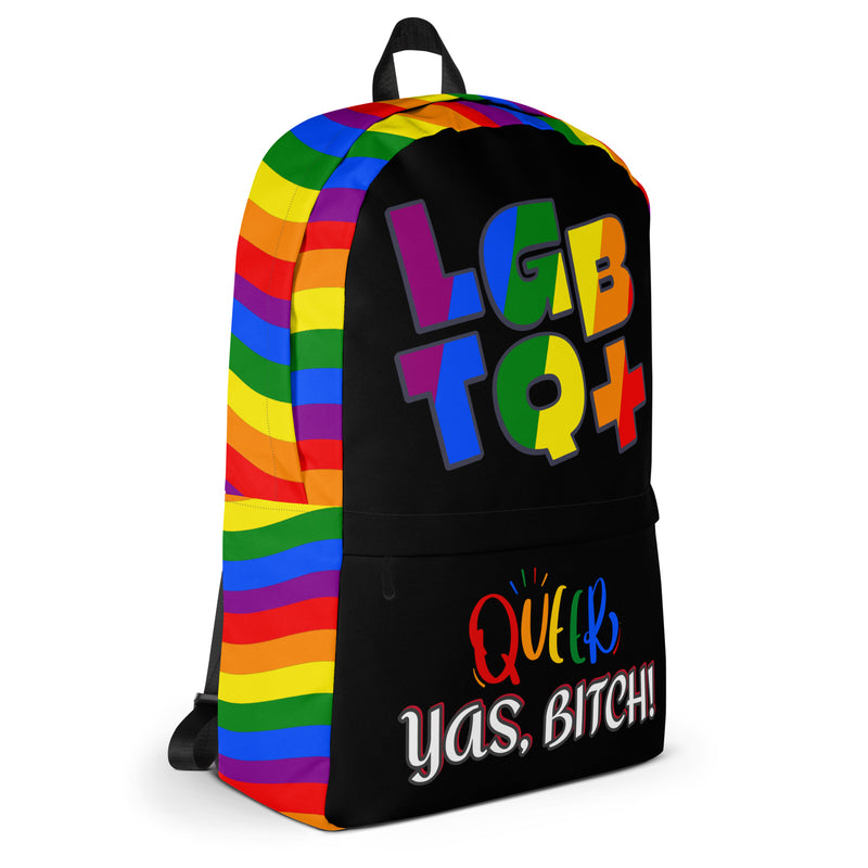 LGBT+ Queer, Yas Bitch Custom Luxury Backpack