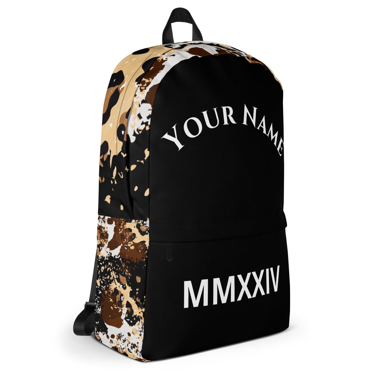 Unleash Your Inner Beast: Personalized Custom Roman Numeral Animal Print Backpack