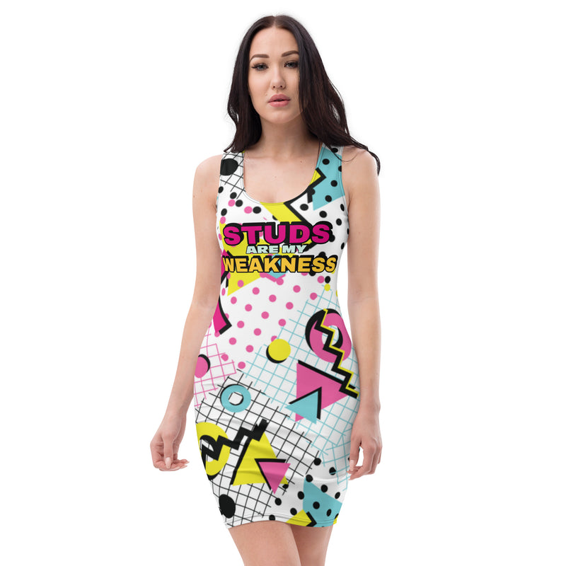 Studs Are My Weakness Bodycon dress - Attire T LLC