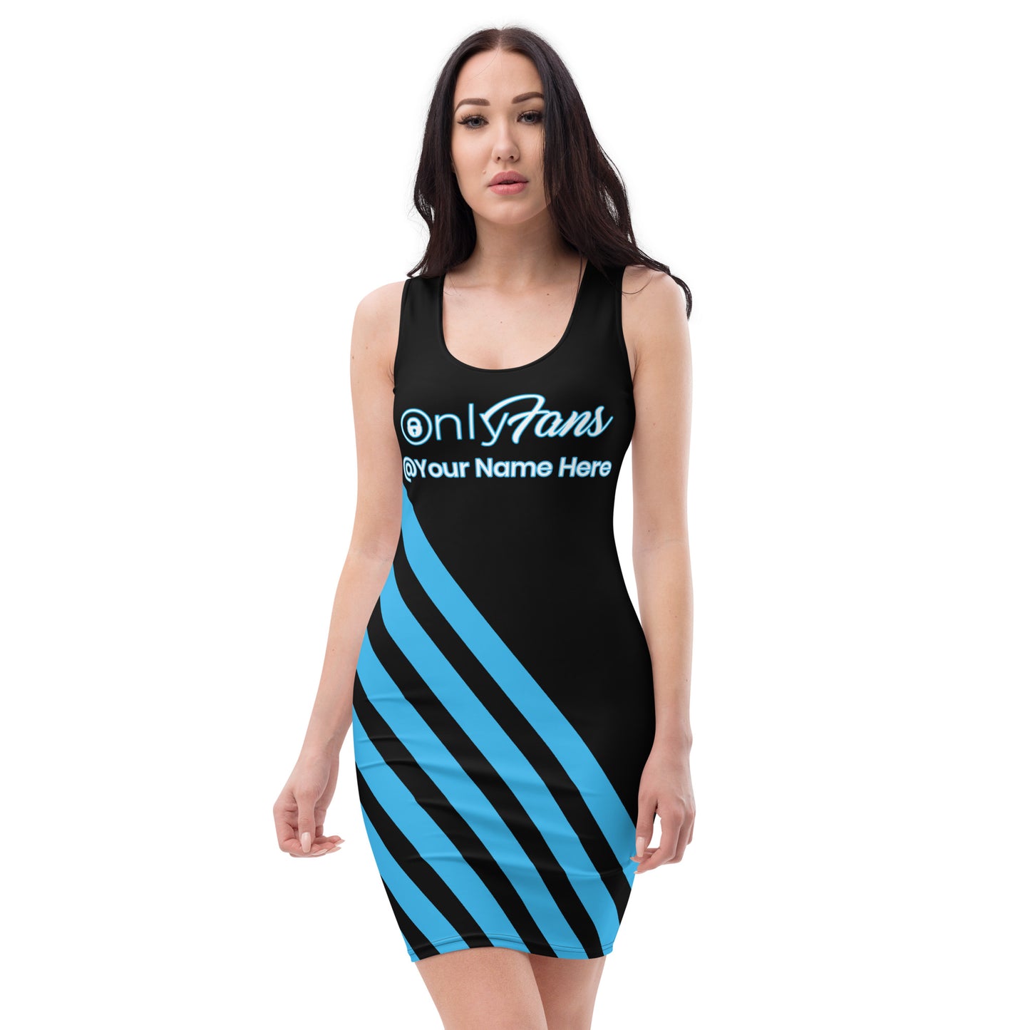 Custom OnlyFans BodyCon Dress Personalized Strut Your Stuff: Your Online Persona Hits the Streets